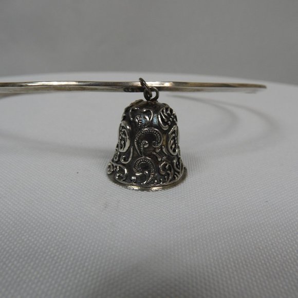 L718 Stamped 925 Silver Choker with 3 interchangeable Pendants - Picture 11 of 15